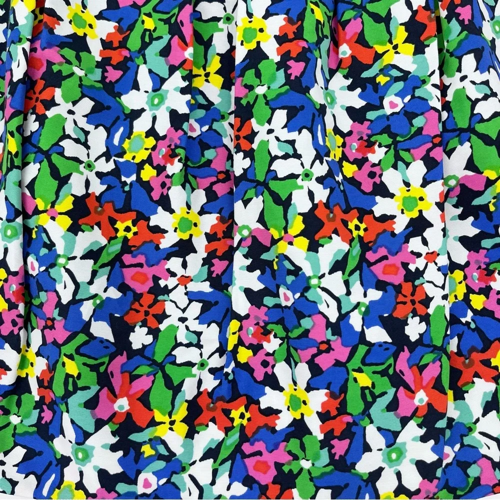 Kate Spade Silk Blend Henrita Full Bloom Floral Multicolor Mini Skirt w/Pockets
